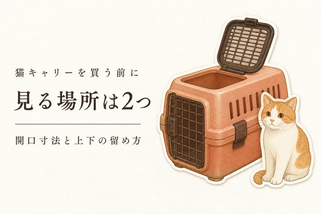 猫のキャリー、「上開き」だけでは分からないこと