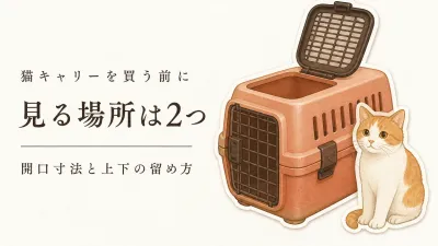 猫のキャリー、「上開き」だけでは分からないこと
