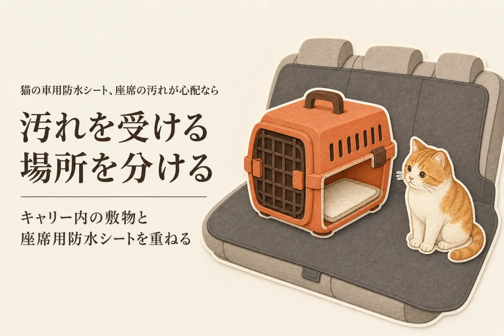 猫の車用防水シート＆ドライブボックスランキング｜レビュー数順に粗相の受け場所と固定を比較