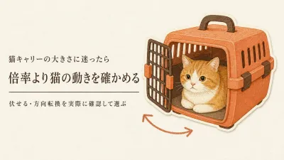 猫のキャリーの大きさ、体長の倍率では決まりません