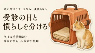 猫がキャリーを見ると逃げるときは？病院へ連れて行くための慣らし方と選び方