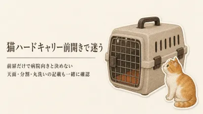 猫ハードキャリー前開きランキング｜レビュー数順に扉の開き方と洗いやすさを確認
