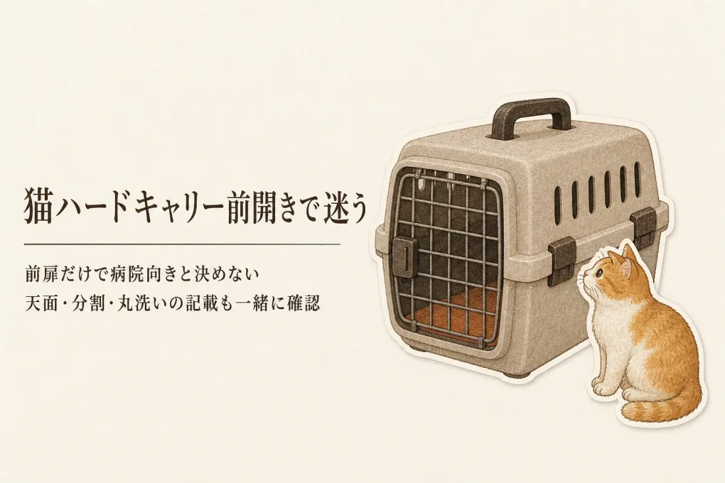 猫ハードキャリー前開きランキング｜レビュー数順に扉の開き方と洗いやすさを確認