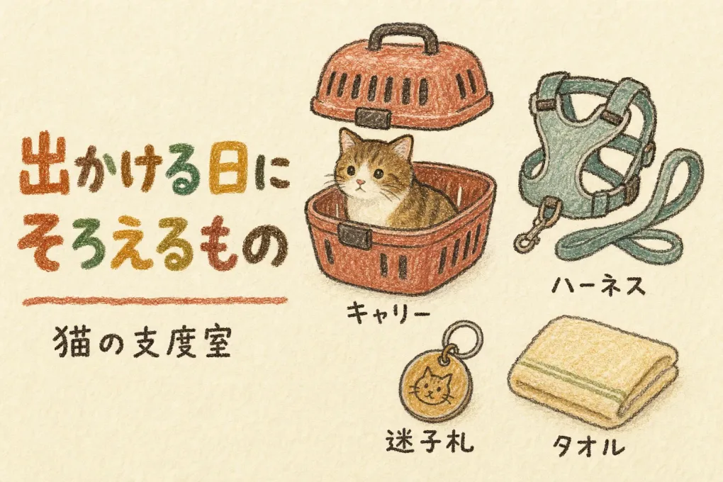 猫と出かける日にそろえるもの（と、そろえなくていいもの）