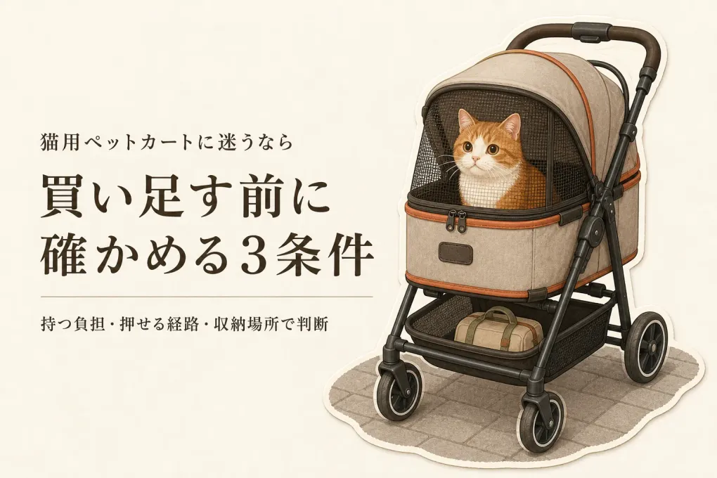 猫にペットカートは必要？軽量・折りたたみを選ぶ前の判断基準