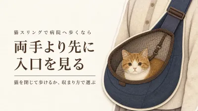 猫スリングおすすめランキング｜近所の病院へ歩くならショルダー型キャリーとどう選ぶ？