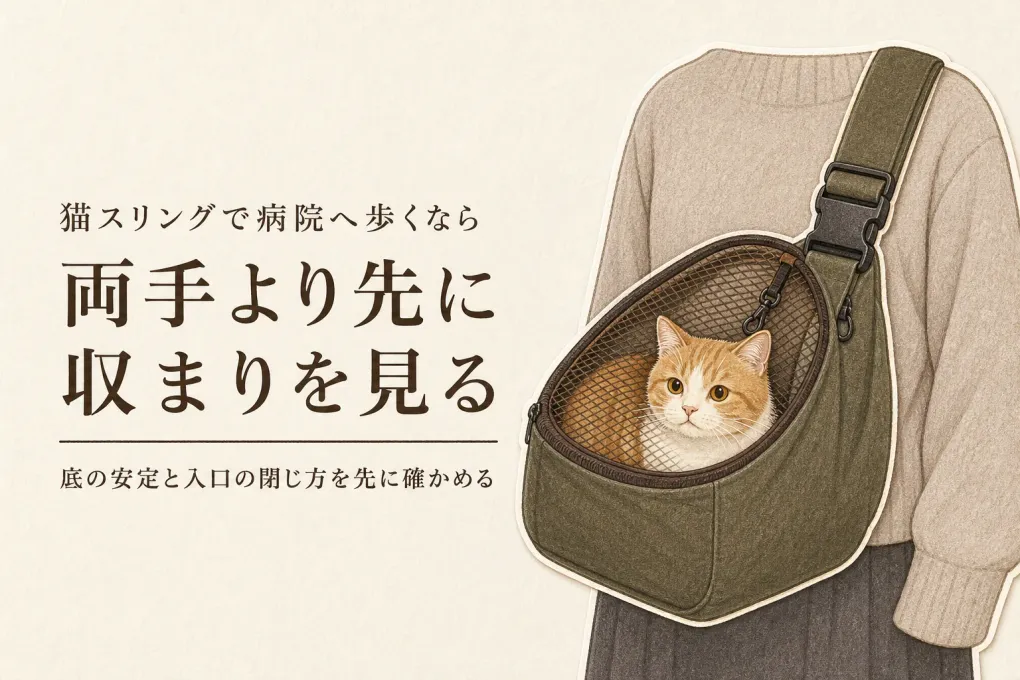 猫スリング・ショルダーキャリー人気ランキング｜近所の病院まで歩くなら両手と収まりで比較