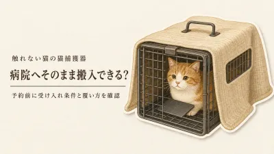 触れない猫を病院へ連れて行くなら捕獲器？キャリーとの使い分け