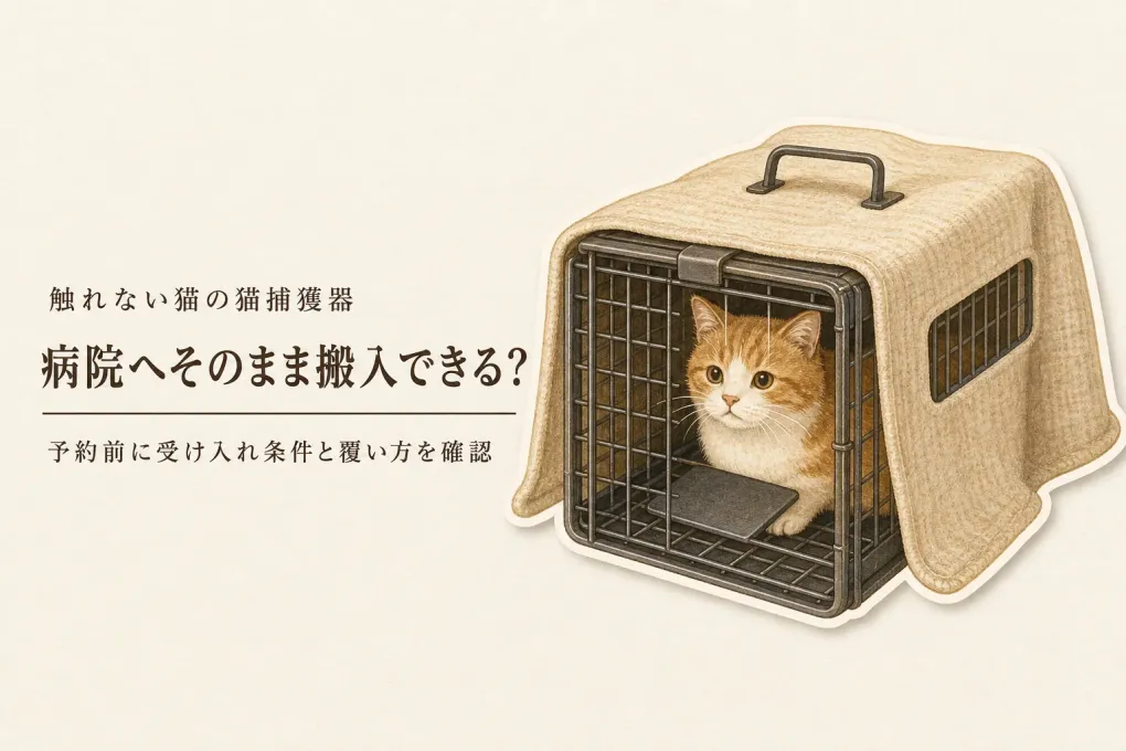 触れない猫を病院へ連れて行くなら捕獲器？キャリーとの使い分け