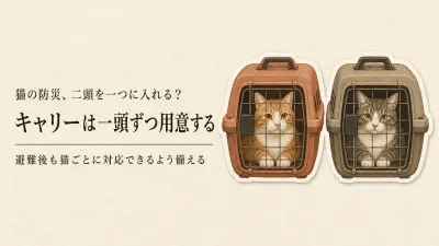 多頭飼いの猫は災害時に同じキャリーで避難？猫ごとに用意する理由と選び方